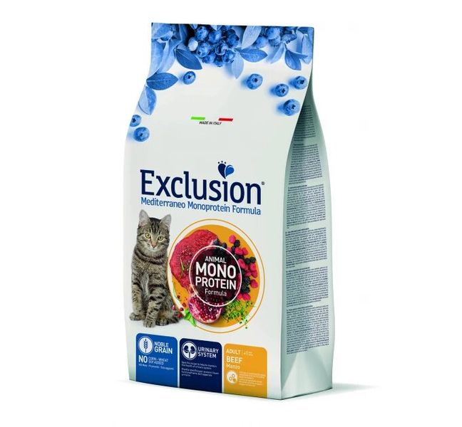 Exclusion Adult Beef корм для дорослих котів усіх порід з яловичиною 1.5 кг ex40 фото